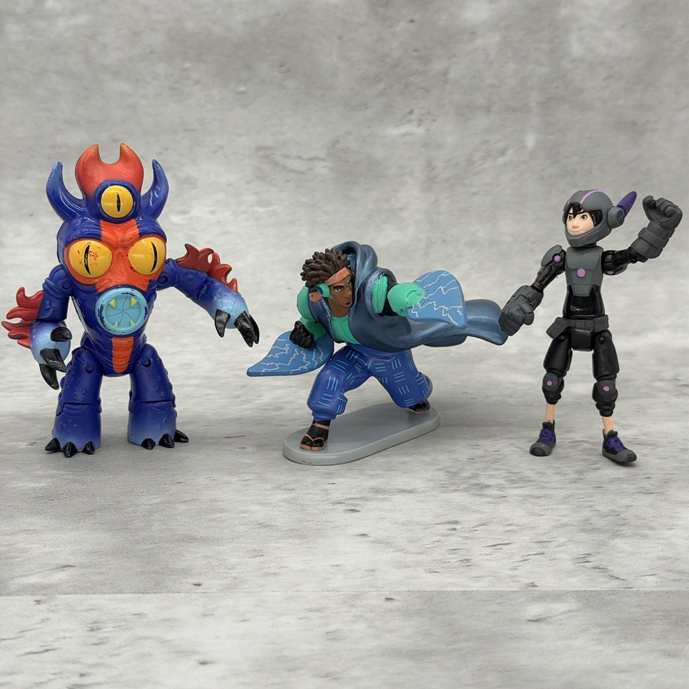 Disney  Figure Playset BIG HERO 6 Figurine 3 Piece Play Set Lot